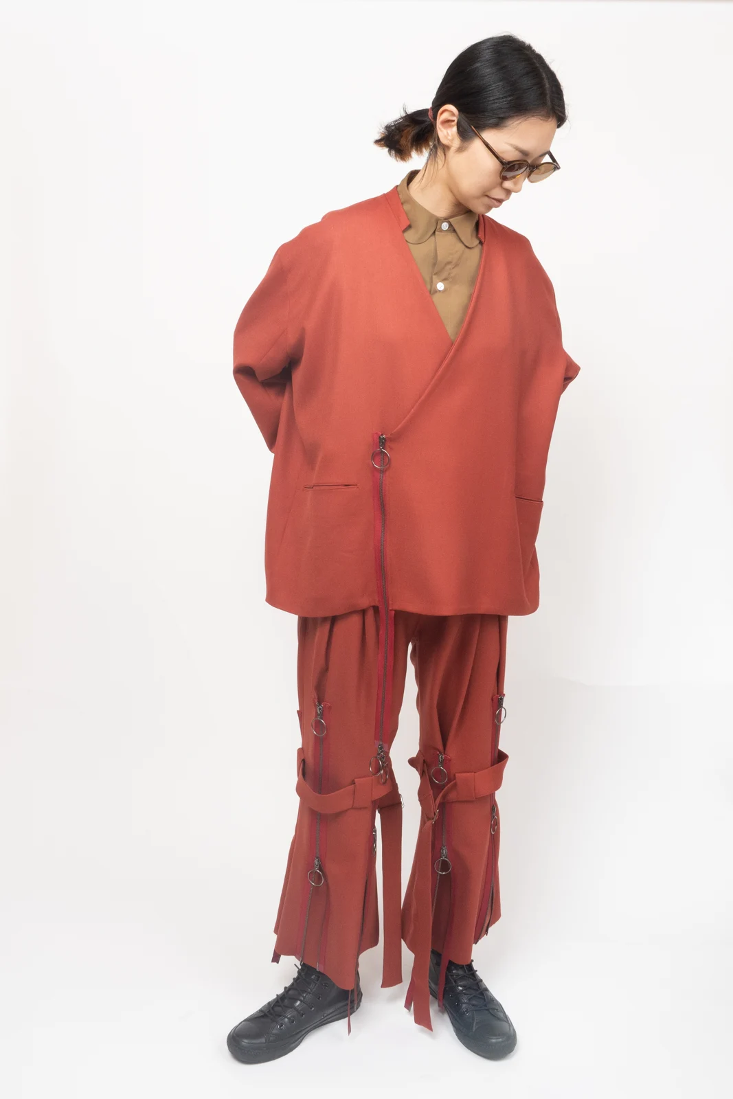 DOUBLE CLOTH ZIPPER JACKET