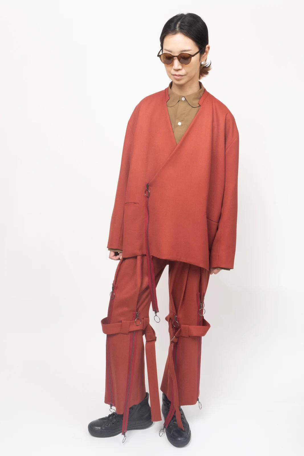 DOUBLE CLOTH ZIPPER JACKET