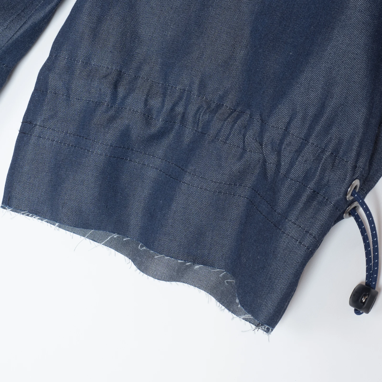 CUT OFF DENIM EASY PANTS